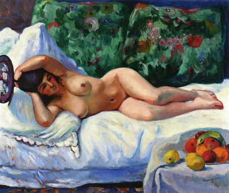 donna nuda materasso